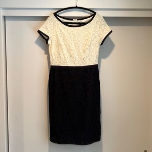 Ann Taylor lace short sleeve dress